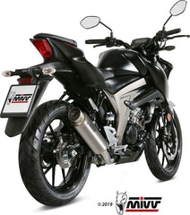 Mivv SPORT GPpro Imp. compl./Full sys. 1x1 TITANIUM for SUZUKI GSX-R 125 2017 ECE approved if optionally catalysed (Euro4) Catalyzer is included | S.055.L6P
