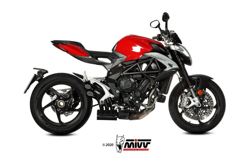 Mivv Speed Edge Black Stainless Steel Exhaust | V.003.LHB