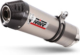 Mivv SPORT OVAL 2 SLIP-ON Muffler TITANIUM WITH CARBON CAP for YAMAHA XT 660 Z 2008 - 2016 EC approved Catalyzer is included | Y.059.L4C