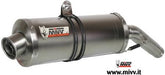 Mivv SPORT OVAL SLIP-ON Muffler INOX/ST. STEEL for KAWASAKI ZX-6 RR 2003 - 2004 EC approved | K.009.LX1