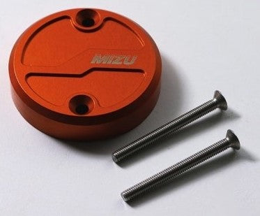 Mizu Pro Race brake fluid reservoir cap front, Orange Anodize | 3064113