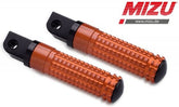 Mizu Race passenger's footpeg, including ABE, Black/Orange | 409SO1120036