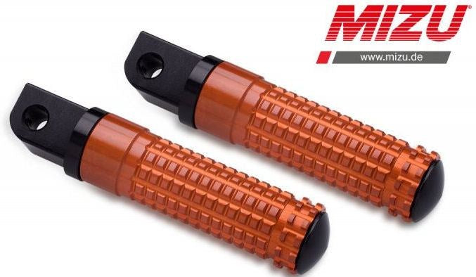 Mizu Race passenger's footpeg, including ABE, Black/Orange | 409SO1120038