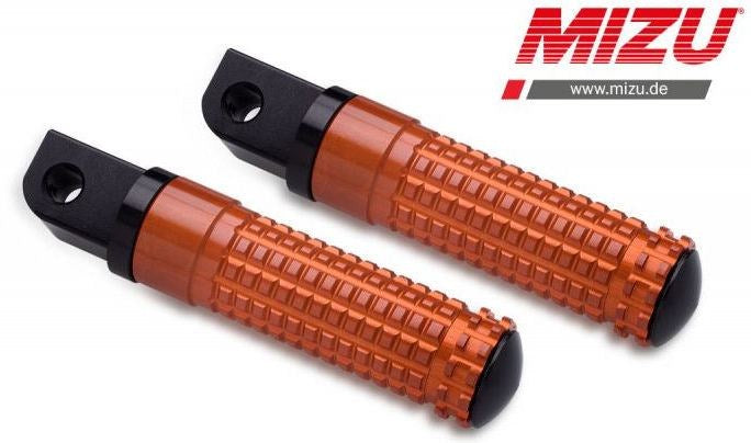 Mizu Race passenger's footpeg, including ABE, Black/Orange | 409SO1120040