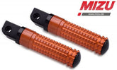 Mizu Race passenger's footpeg, including ABE, Black/Orange | 409SO1120041