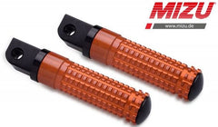 Mizu Race passenger's footpeg, including ABE, Black/Orange | 409SO1120042