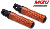 Mizu Race passenger's footpeg, including ABE, Black/Orange | 409SO1120044