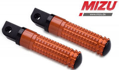 Mizu Race passenger's footpeg, including ABE, Black/Orange | 409SO1120045