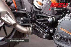 Mizu Race driver's footpeg, including ABE, Black/Black | 409SS1110015