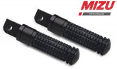 Mizu Race passenger's footpeg, including ABE, Black/Black | 409SS1120002