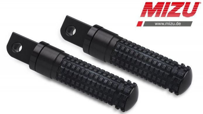 Mizu Race passenger's footpeg, including ABE, Black/Black | 409SS1120019