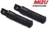 Mizu Race passenger's footpeg, including ABE, Black/Black | 409SS1120033
