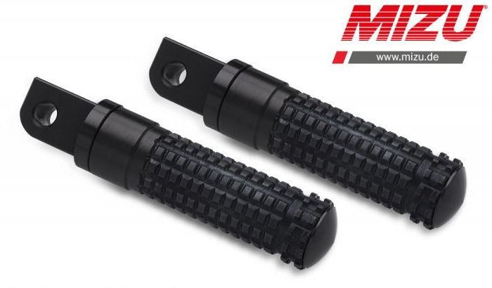 Mizu Race passenger's footpeg, including ABE, Black/Black | 409SS1120034