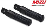 Mizu Race passenger's footpeg, including ABE, Black/Black | 409SS1120035