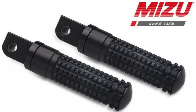 Mizu Race passenger's footpeg, including ABE, Black/Black | 409SS1120037