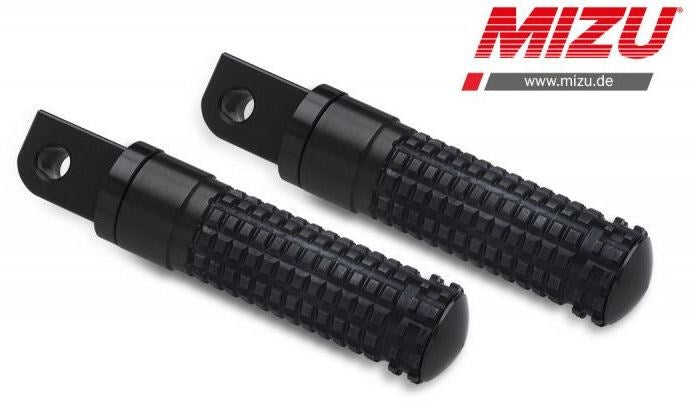 Mizu Race passenger's footpeg, including ABE, Black/Black | 409SS1120045
