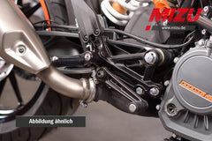Mizu Flex Race driver's footpeg, including ABE, Black/Black | 409SS2210003