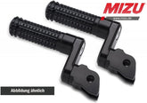 Mizu Flex Race passenger's footpeg, including ABE, Black/Black | 409SS3320047