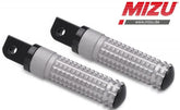 Mizu Race passenger's footpeg, including ABE, Black/Silver | 409ST1120033