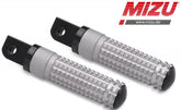 Mizu Race passenger's footpeg, including ABE, Black/Silver | 409ST1120036