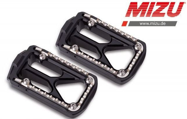 Mizu Dirt Bike driver's footpeg, Silver/Black | 409TS3330026
