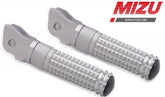 Mizu Race driver's footpeg, including ABE, Silver/Silver | 409TT1110006