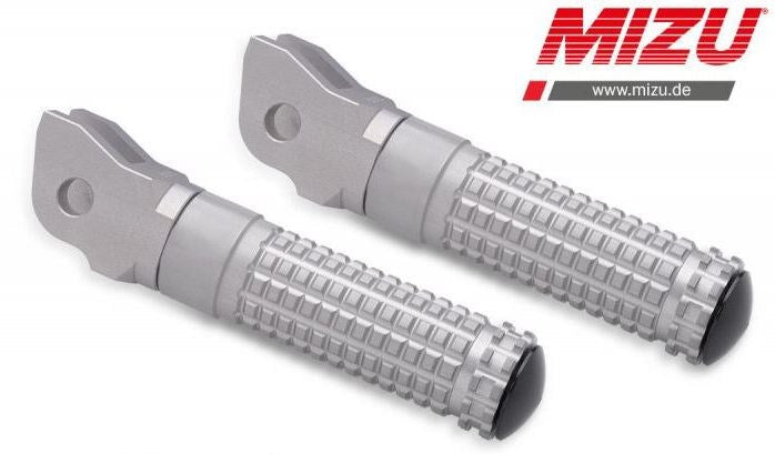 Mizu Race driver's footpeg, including ABE, Silver/Silver | 409TT1110012
