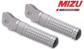 Mizu Race driver's footpeg, including ABE, Silver/Silver | 409TT1110015