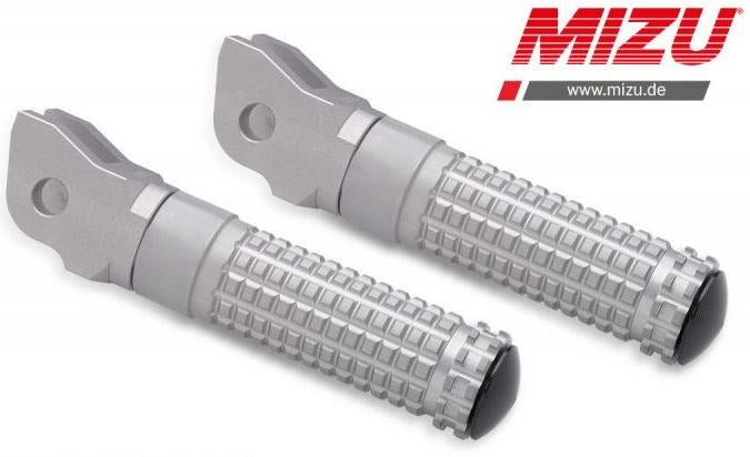Mizu Race driver's footpeg, including ABE, Silver/Silver | 409TT1110020