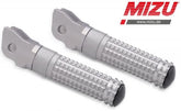 Mizu Race driver's footpeg, including ABE, Silver/Silver | 409TT1110020