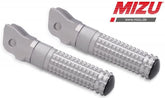 Mizu Race driver's footpeg, including ABE, Silver/Silver | 409TT1110028