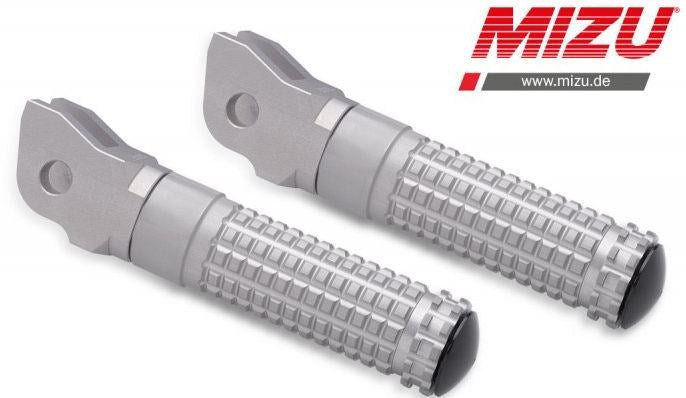 Mizu Race driver's footpeg, including ABE, Silver/Silver | 409TT1110030