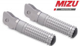 Mizu Race driver's footpeg, including ABE, Silver/Silver | 409TT1110032
