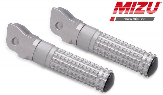 Mizu Race driver's footpeg, including ABE, Silver/Silver | 409TT1110033