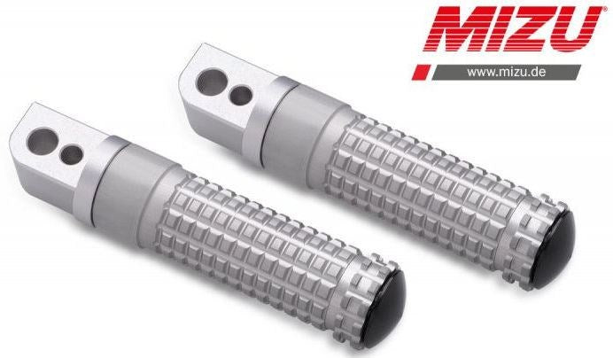 Mizu Race passenger's footpeg, including ABE, Silver/Silver | 409TT1120007