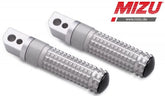 Mizu Race passenger's footpeg, including ABE, Silver/Silver | 409TT1120008
