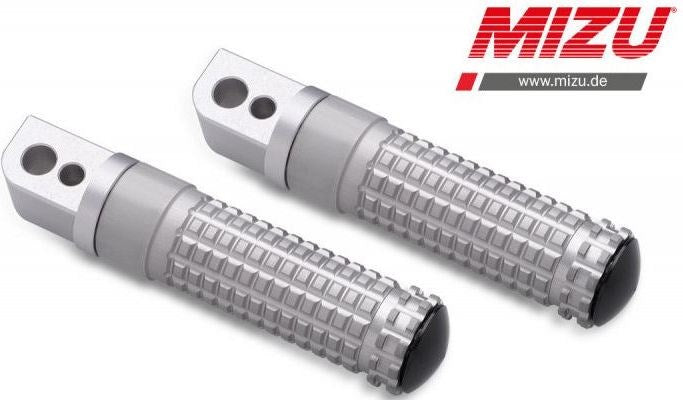 Mizu Race passenger's footpeg, including ABE, Silver/Silver | 409TT1120009