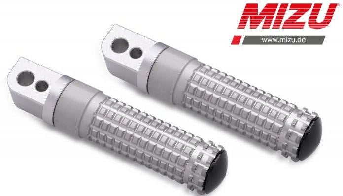 Mizu Race passenger's footpeg, including ABE, Silver/Silver | 409TT1120010