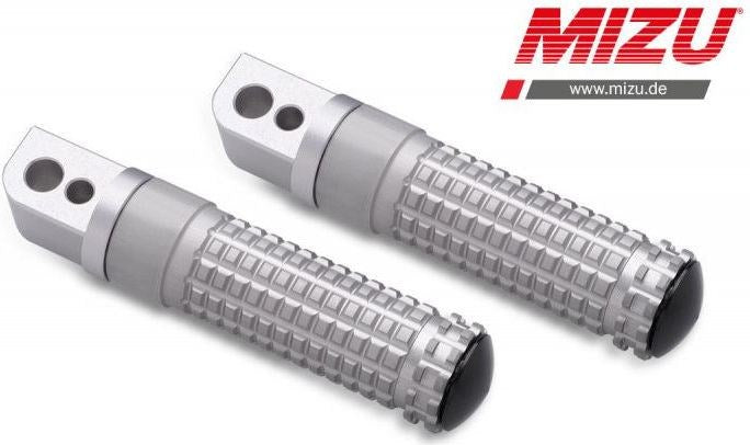 Mizu Race passenger's footpeg, including ABE, Silver/Silver | 409TT1120011