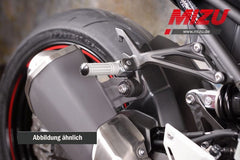 Mizu Race passenger's footpeg, including ABE, Silver/Silver | 409TT1120027