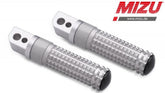 Mizu Race passenger's footpeg, including ABE, Silver/Silver | 409TT1120027