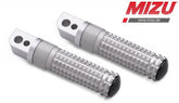 Mizu Race passenger's footpeg, including ABE, Silver/Silver | 409TT1120031