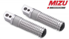 Mizu Race passenger's footpeg, including ABE, Silver/Silver | 409TT1120034
