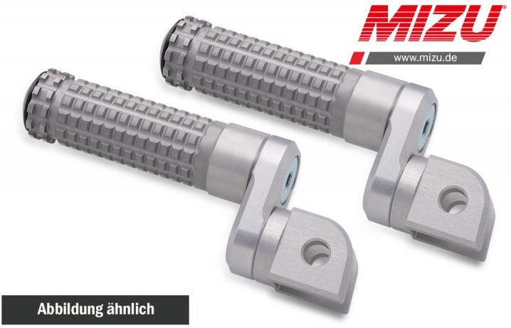 Mizu Flex Race passenger's footpeg, including ABE, Silver/Silver | 409TT2220004