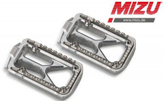 Mizu Dirt Bike driver's footpeg, Silver/Black | 409TT3330024