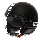 MOMO DESIGN HELMET FGTR CLASSIC MOMODESIGN E2206, MONO MATT BLACK/WHITE | 21184A7001001
