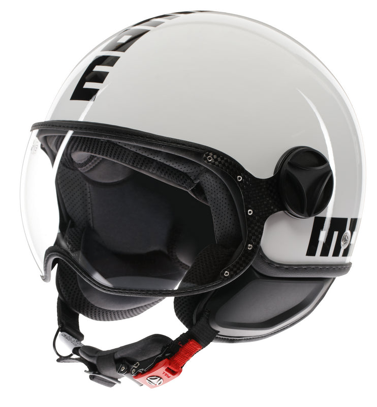 MOMO DESIGN HELMET FGTR CLASSIC MOMODESIGN E2206, MONO WHITE/BLACK | 21184A7001004