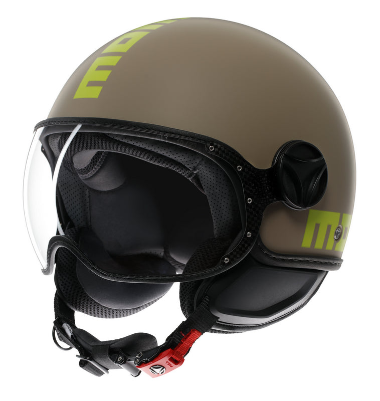 MOMO DESIGN HELMET FGTR CLASSIC MOMODESIGN E2206, MONO MATT SAND/LIME | 21184A7001005