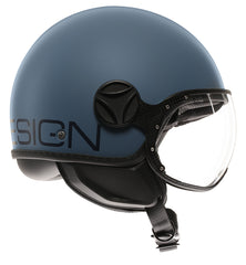 MOMO DESIGN HELMET FGTR CLASSIC MOMODESIGN E2206, MONO MATT DUSTY BLUE/BLUE | 21184A7001006