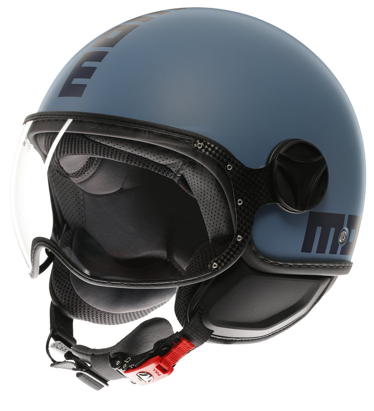 MOMO DESIGN HELMET FGTR CLASSIC MOMODESIGN E2206, MONO MATT DUSTY BLUE/BLUE | 21184A7001006